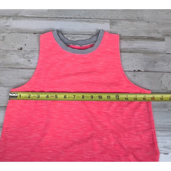 SO Authentic American Heritage Neon Pink Tank Top Small Asymmetrical Hem - Picture 4 of 5